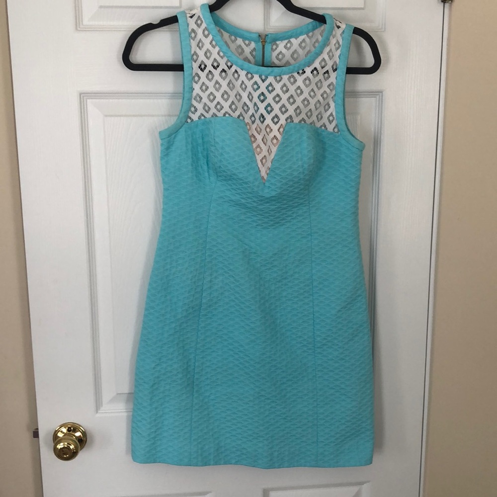 blue Lilly Pulitzer dress